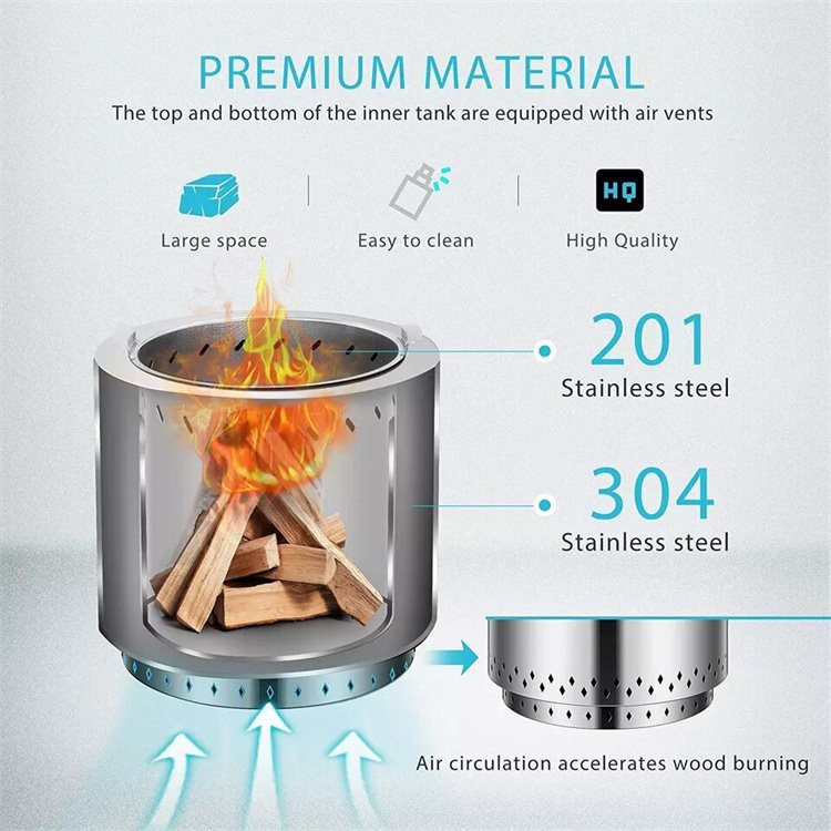 Stainless Steel Fire Pit