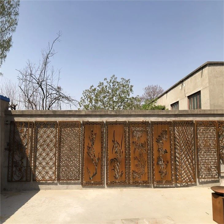 Laser Cut Garden Art Metal Rusty Privacy Screens