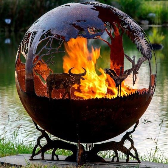 Wood Burning Metal Brasero Firebowl Firepit