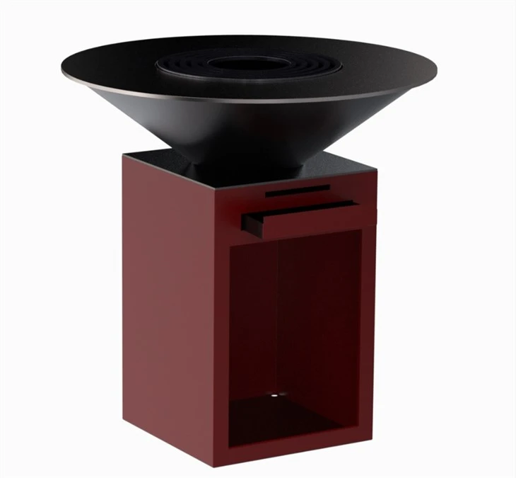 Outdoor Fire Pit With Cooking Grill
