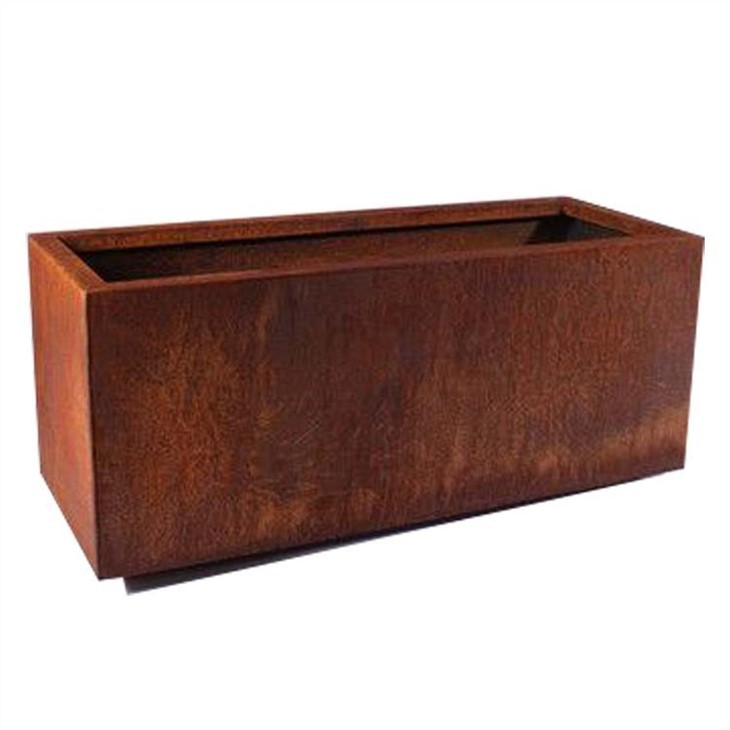 Outdoor Park Corten Steel Flower Pots