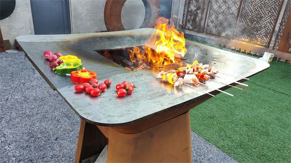 Corten Steel Modern BBQ Grill best