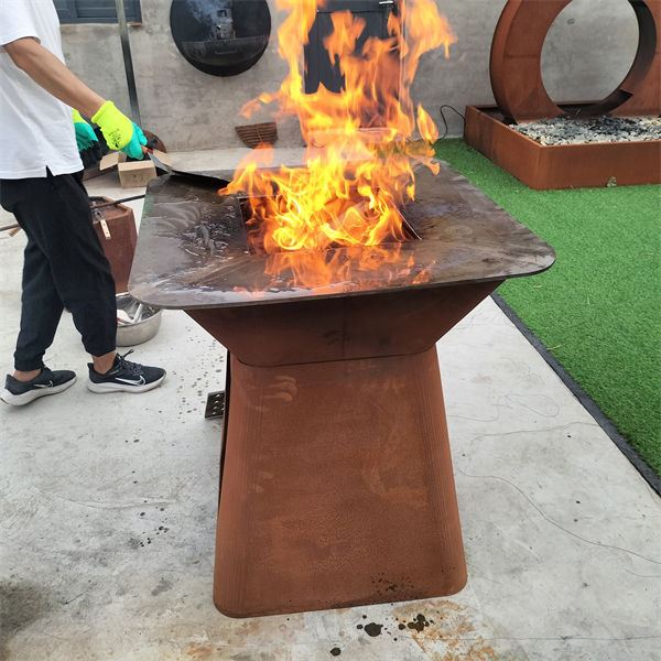 Corten Steel Modern BBQ Grill high quality