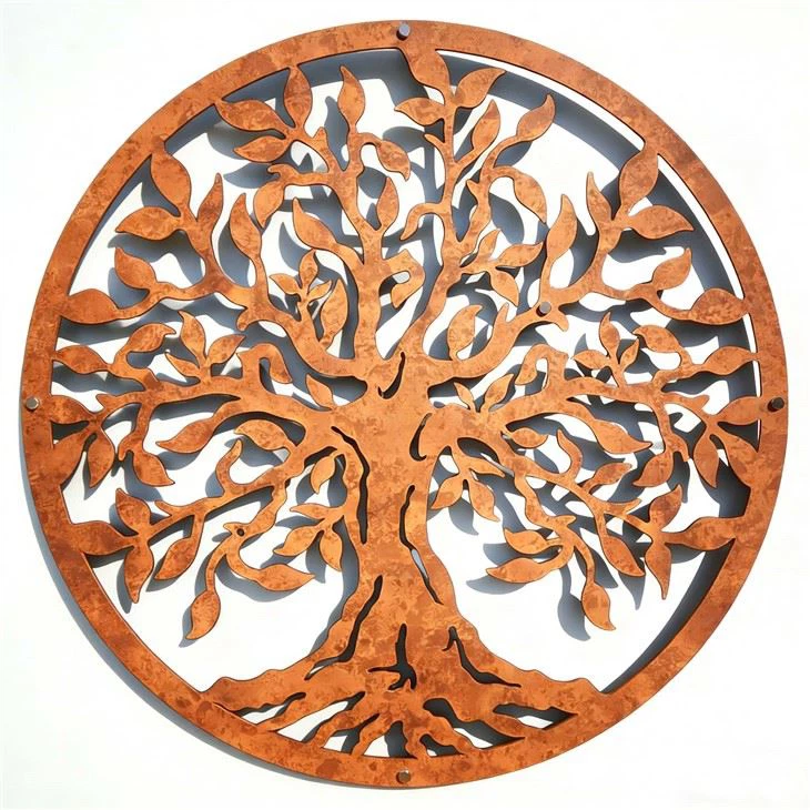 Цортен Стеел Трее Оф Лифе Валл Арт