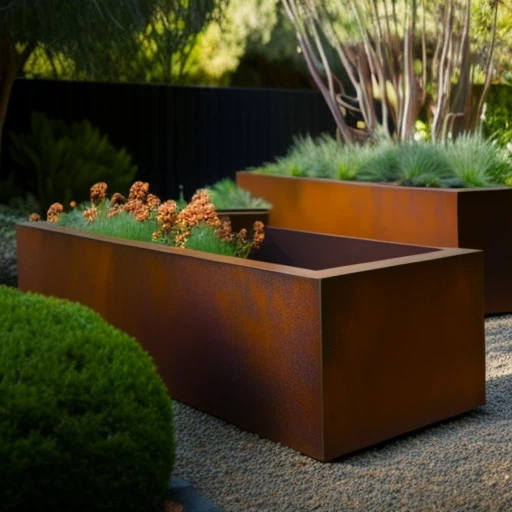 Custom Patio Steel Planters factory
