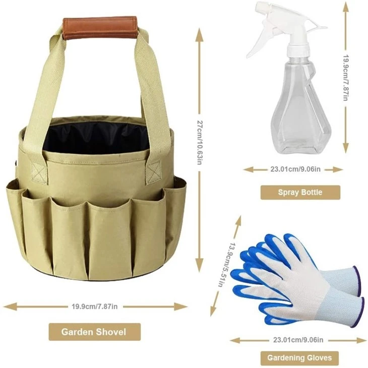 Garden Hand Tool Set With Bag