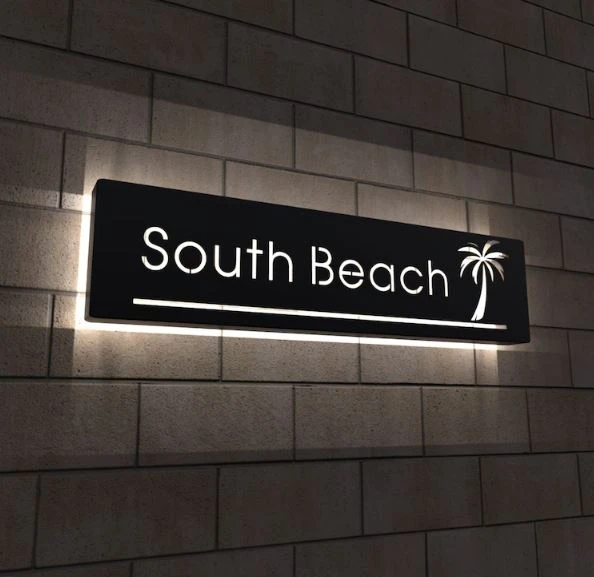 Metal Address Sign For Yard