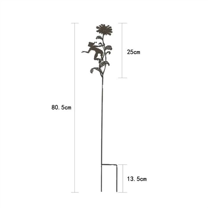 Metal Lawn Stake Decor