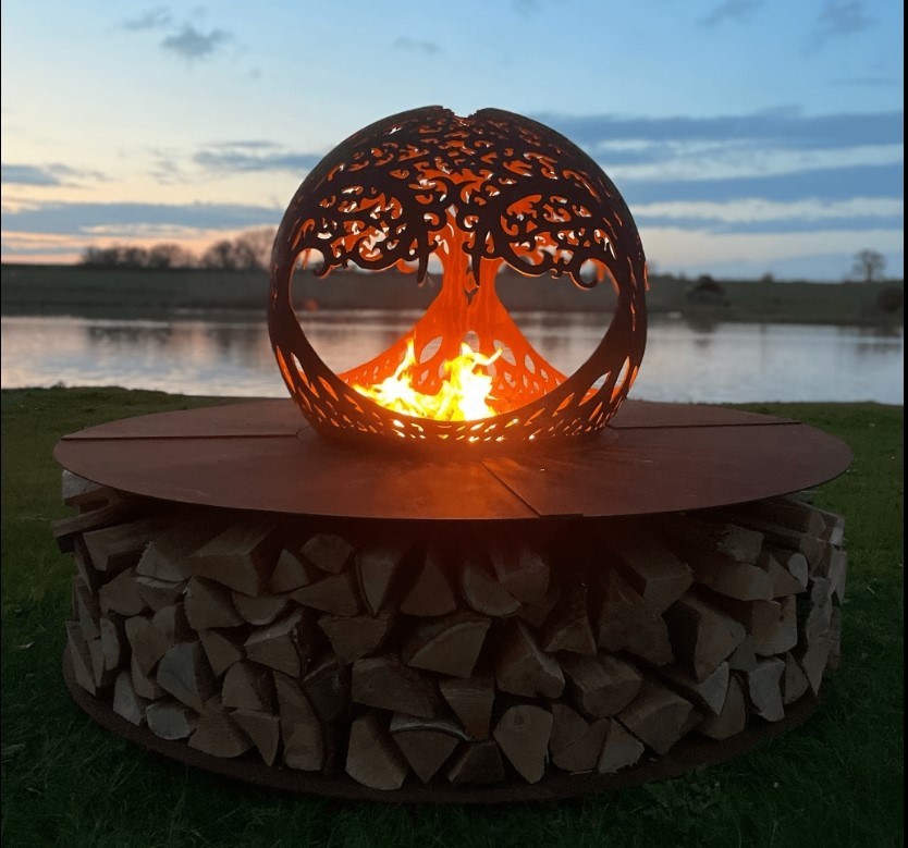 wood burning fire pit table wood burning fire pit table