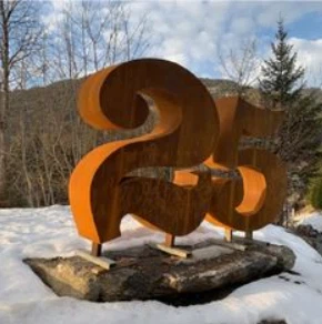 Цортен челични украси